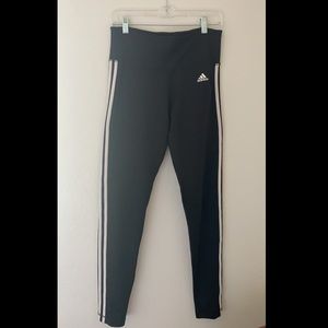 adidas climalite 3 stripe leggings